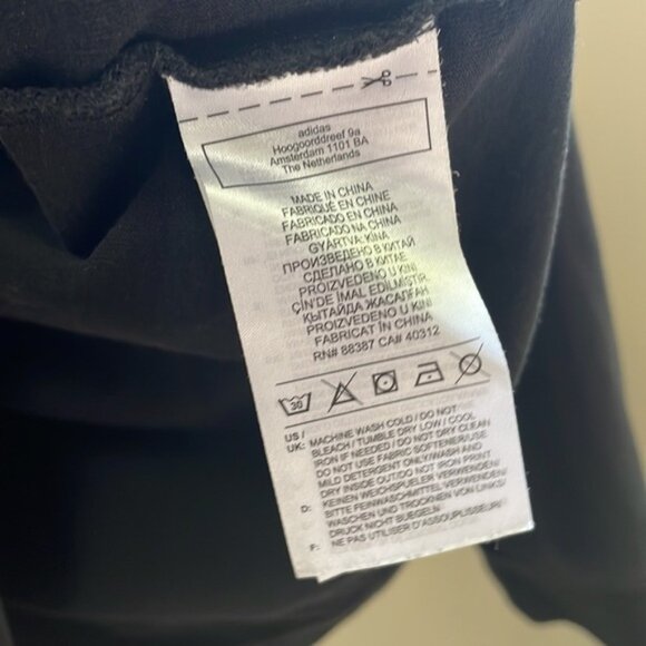 Adidas - Y2k 90s Vintage Retro Top Long Sleeve Shirt - Black - S - Picture 6 of 8